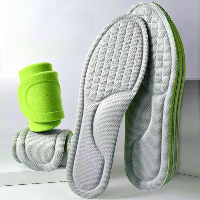 Впитывающие пот массажные спортивные стельки, мягкие стельки из пены с эффектом памяти для обуви, мужские и женские ортопедические подошвы для обуви для бега