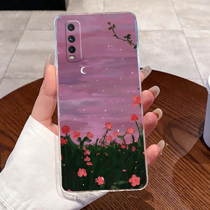 Jelly Casing For VIVO Y70S / IQOO U1 Fundas Capa Clear Silicone Soft TPU Back Cover Cute Cat Rabbit Heart Protective Case Coque