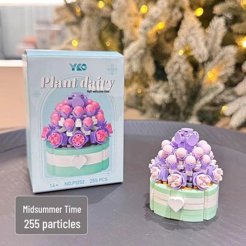 Подарок ко Дню учителя: Совместимые кубики Lego Букет и Суккуленты Игрушки