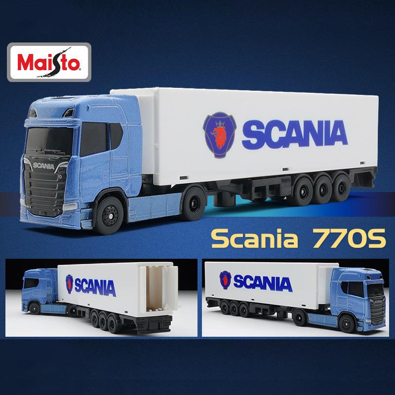 Maisto VOLVO FH16 770S Грузовик с прицепом Металлическая машинка Литье под давлением и игрушечные транспортные средства Модель автомобиля Масштабная модель Игрушечные машинки Для детей