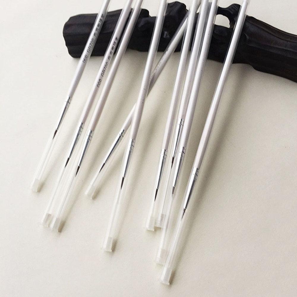 10PCS New Watercolor Art Tools Line Drawing Pen Nylon Fiber Hair Artist Paint Brush Point Tip
