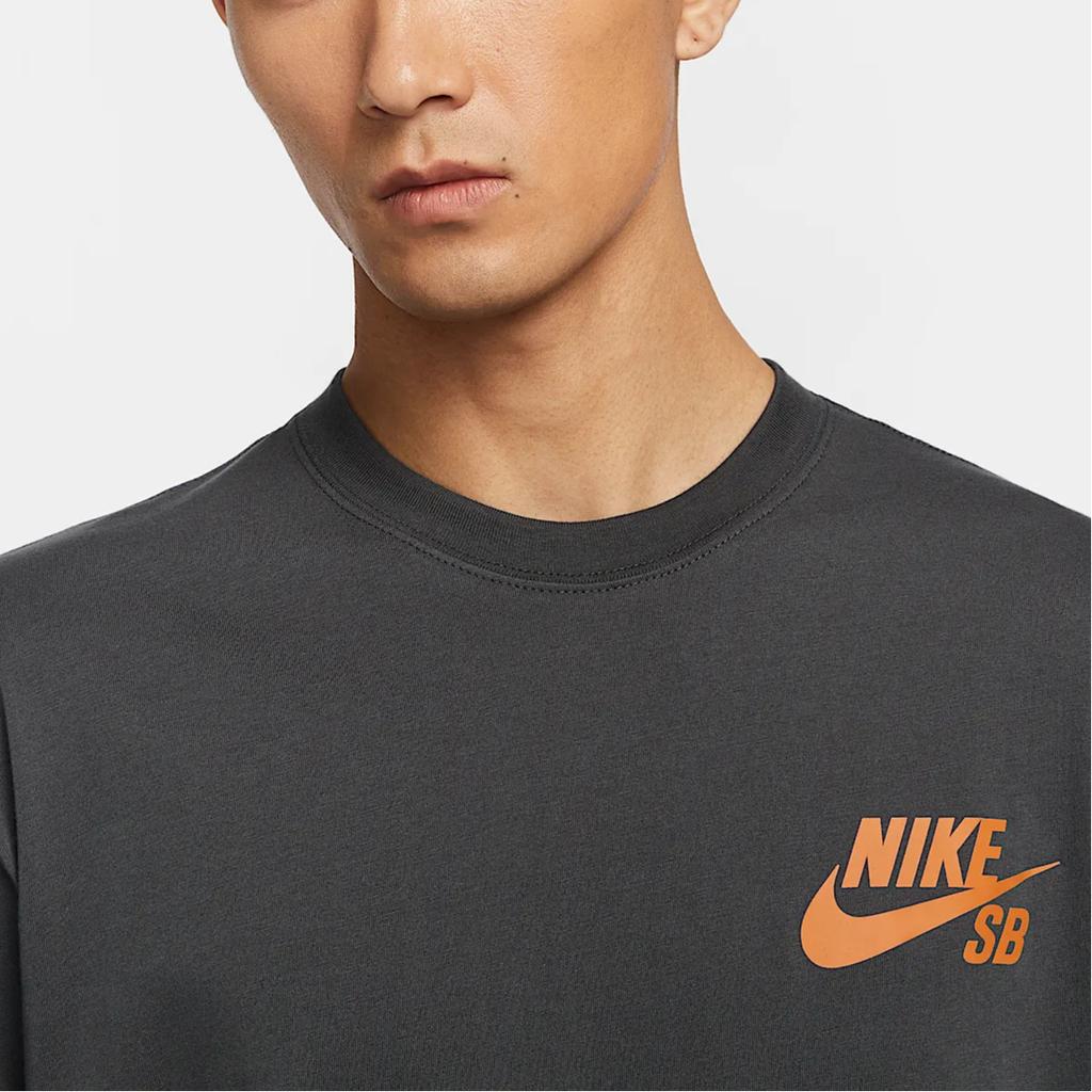 Nike Дышащая Мягкая Удобная Модная Универсальная Футболка с Коротким Рукавом Мужская Топы Темно-Дымчато-Серая DC7818-070