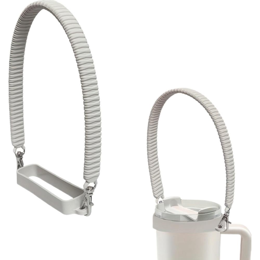 Universal Silicone Water Bottle Handle Strap for Stanley 40oz 30oz Portable Bottle Sling Carrier Holder Durable Cup Accessories