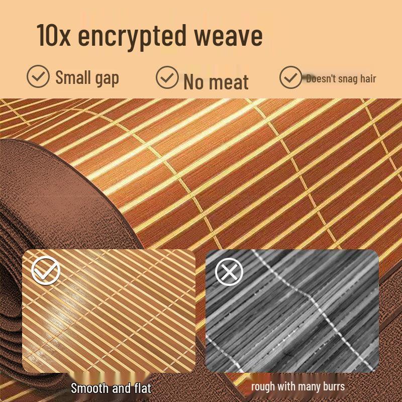 Free Shipping: New Double-Sided Bamboo Summer Mat - Foldable Single Mattress for Dorms