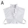 Wrinkled Ruffles False Collar Versatile Sweater Solid Color False Collars Detachable Female Half Shirt Blouse False V Collar