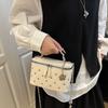Rhombus Chain Bucket Bag Summer New Simple Temperament Shoulder Bag Exquisite Shoulder Bag