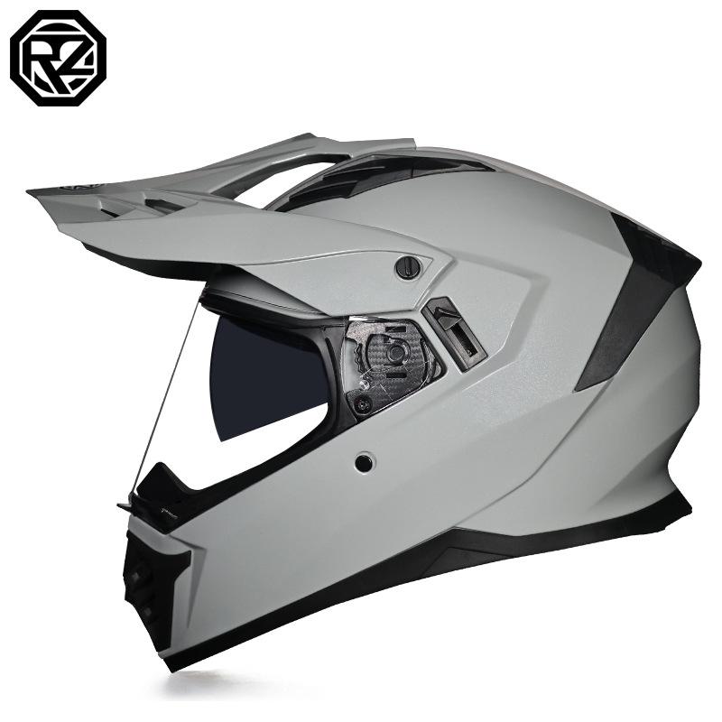 Unisex Motorcycle Rally Helmet with Single Visor for Road and Off-Road Long Distance Travel