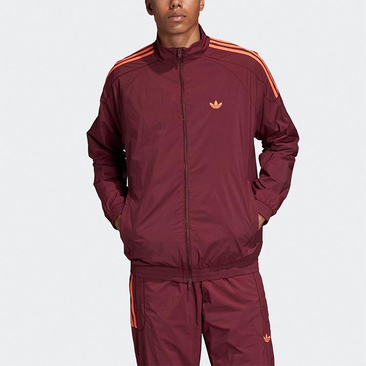 adidas Мужская тканая спортивная кофта Originals Flamestrike 'Бордовый Оранжевый' DU8132