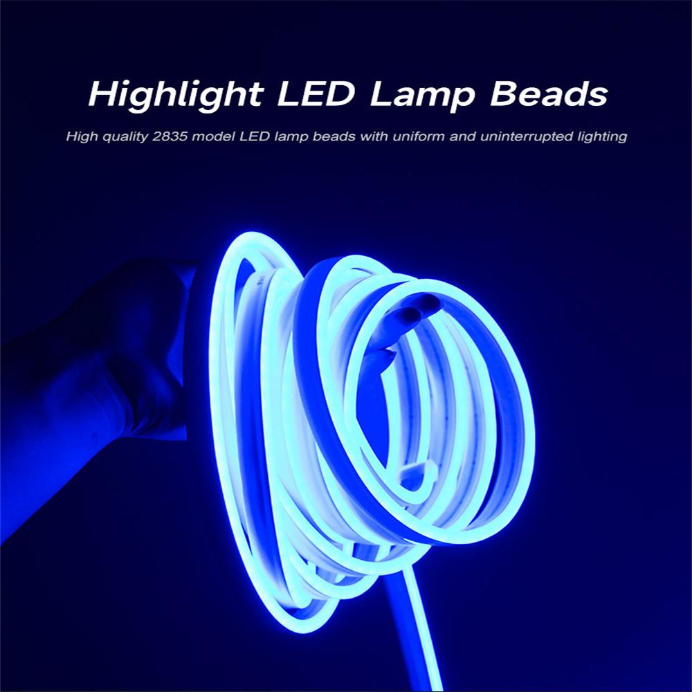 12 В 5 м автомобильная полоса атмосферных ламп для багажника 4 цвета светодиодные полосы объемного света для багажника IP65 для автомобиля Tesla Model Y 21-23