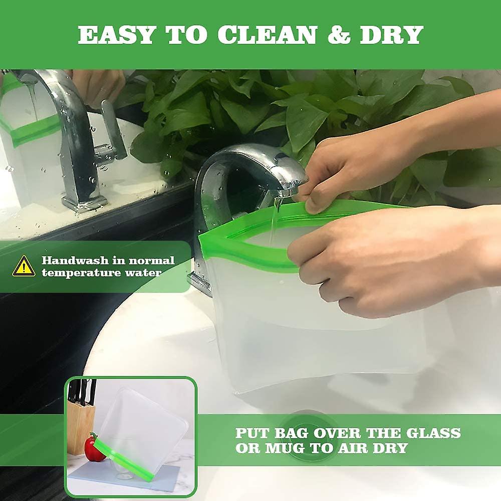 Многоразовая сумка для хранения продуктов питания, 12 упаковок, сэндвич-сумка с застежкой-молнией, многоразовые пакеты для заморозки