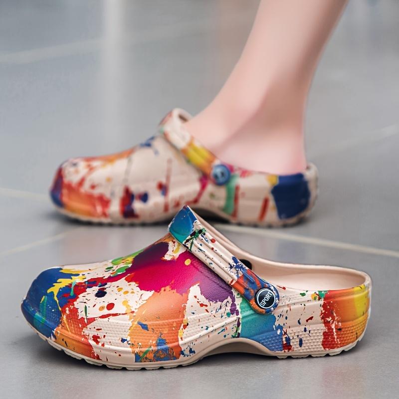 Женские легкие ЭВА клоги, дышащие мюли на мягкой подошве, прочные и моющиеся для лета, мягкая подошва, прочные, моющиеся