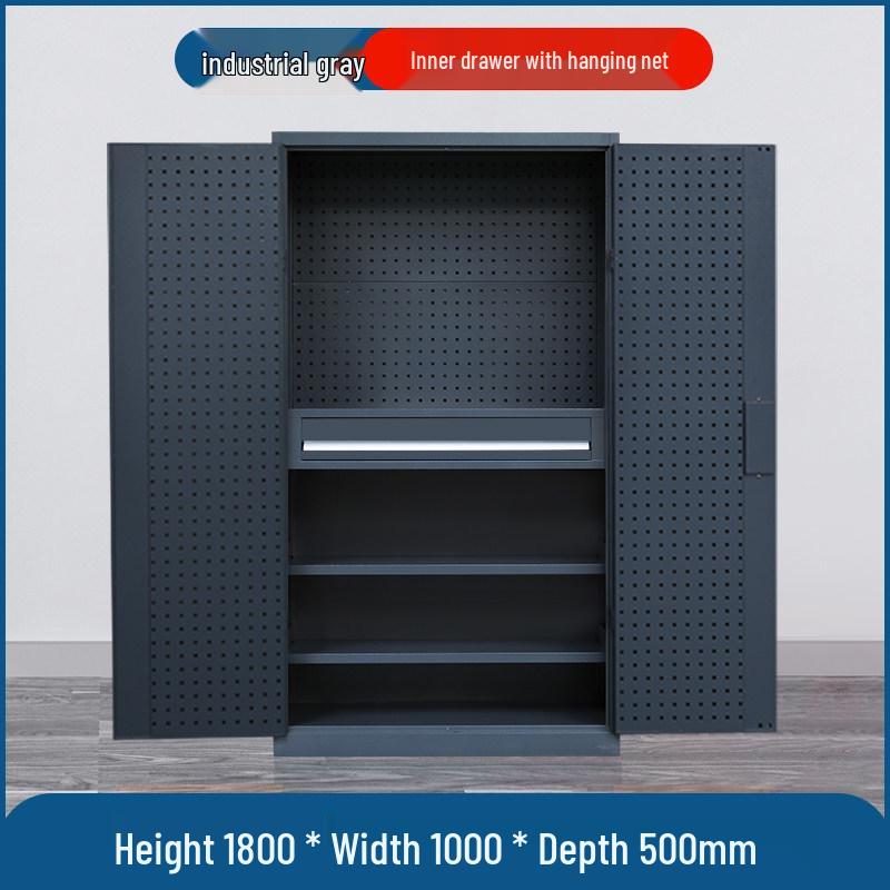 Heavy-Duty Double Door Tool Storage Cabinet for Auto Repair Shop