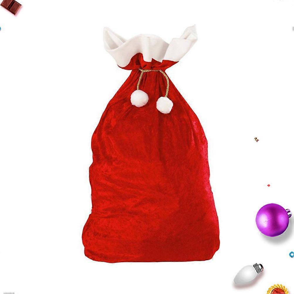 Storage Bag Drawstring Pouch for Kids 2Pcs Red Christmas Candy Gift