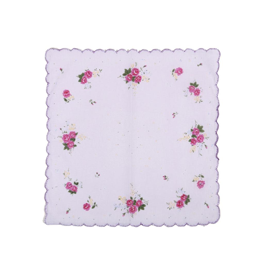 3 шт. Цветочные носовые платки полотенца 30*29 см элегантный винтажный классический хлопковый носовой платок летний портативный женский повседневный полотенце для рук