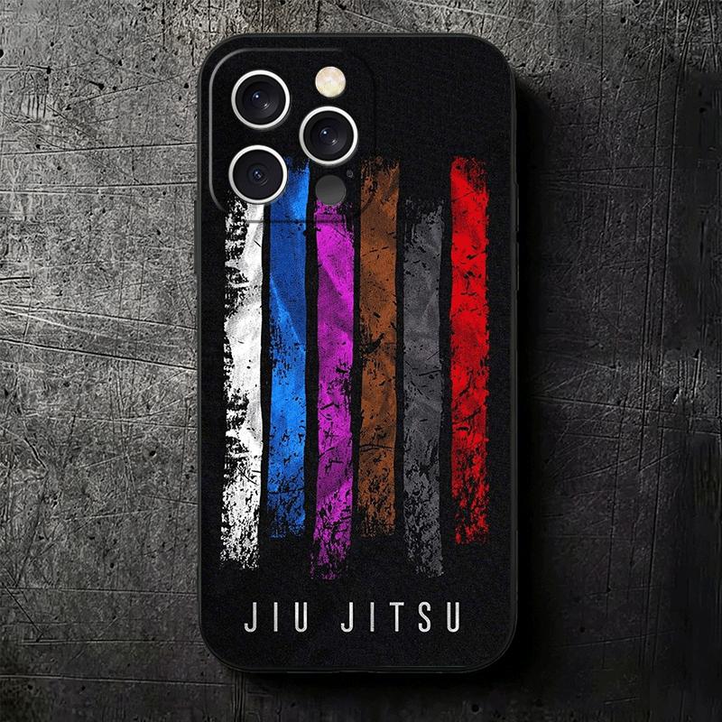 Мягкий чехол для телефона Judo Jiu Jitsu BJJ Brazilian для iPhone 16 16E 17 Air 15 Pro Max 14 Plus 13 Mini 11 12 7 Черный Задняя панель