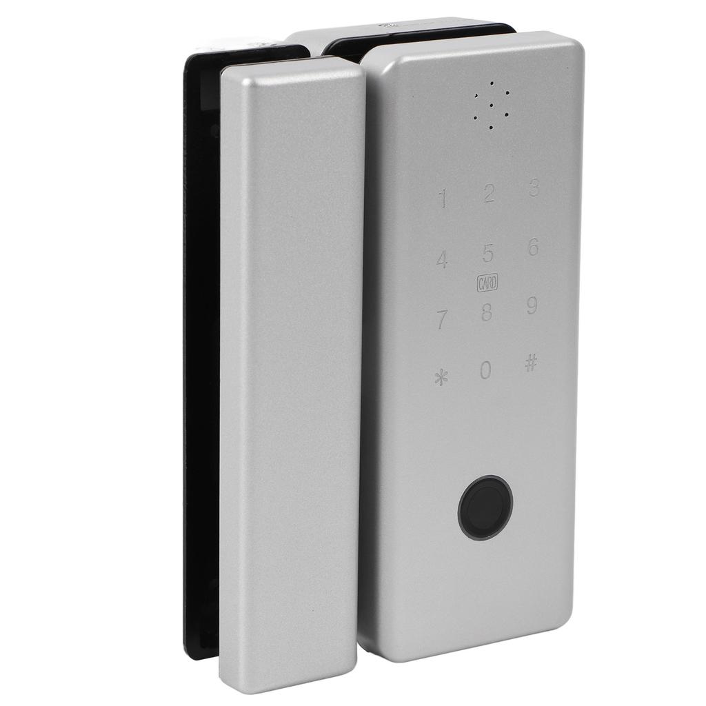 Electronic Glass Door Lock Fingerprint IC Cards Keyless Entry Phone Control Electronic Antitheft