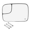 Heated Convex Mirror Glass with Blind Spot Glass Side View Mirror Glass Lens Replacement for 1500 2500 3500 2002 2008