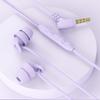 Soft Silicone Wired Headphones Noise Canceling Headset with Mic Wired Headset Earphones  in-Ear Use