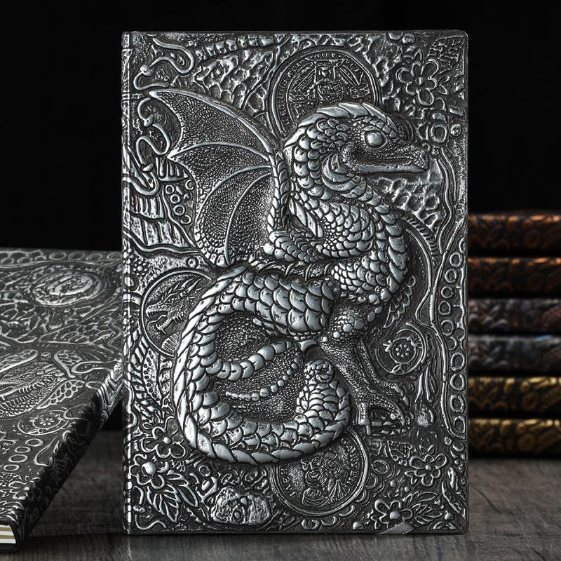 Flying Dragon Embossed Commemorative Writing Notebook Collection