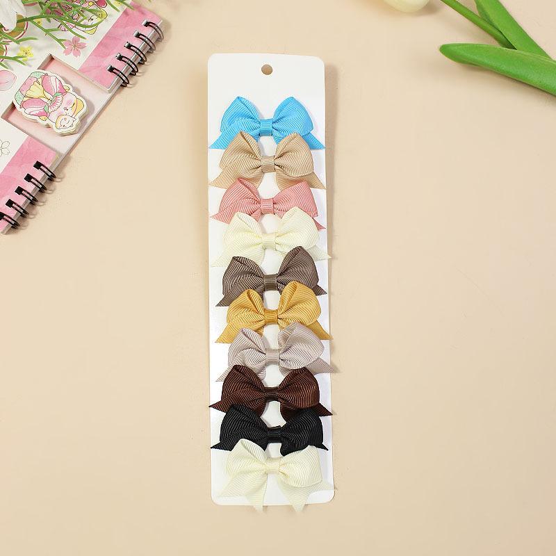 10 шт./компл. шпильки для волос принцессы для девочек милые банты нейлоновые безопасные заколки для волос заколки для младенцев малышей детские аксессуары для волос