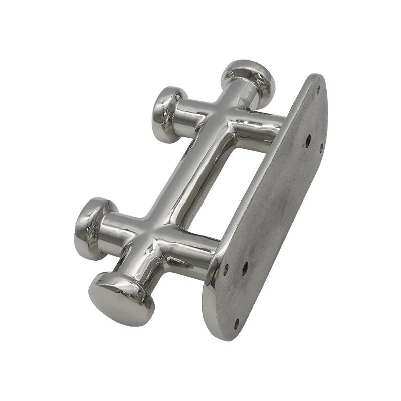 316 Stainless Steel Double Cross Boat Bollard Cleat Durable Marine Hardware Boat Accessories Mooring Column Cable Pile Mooring Pile