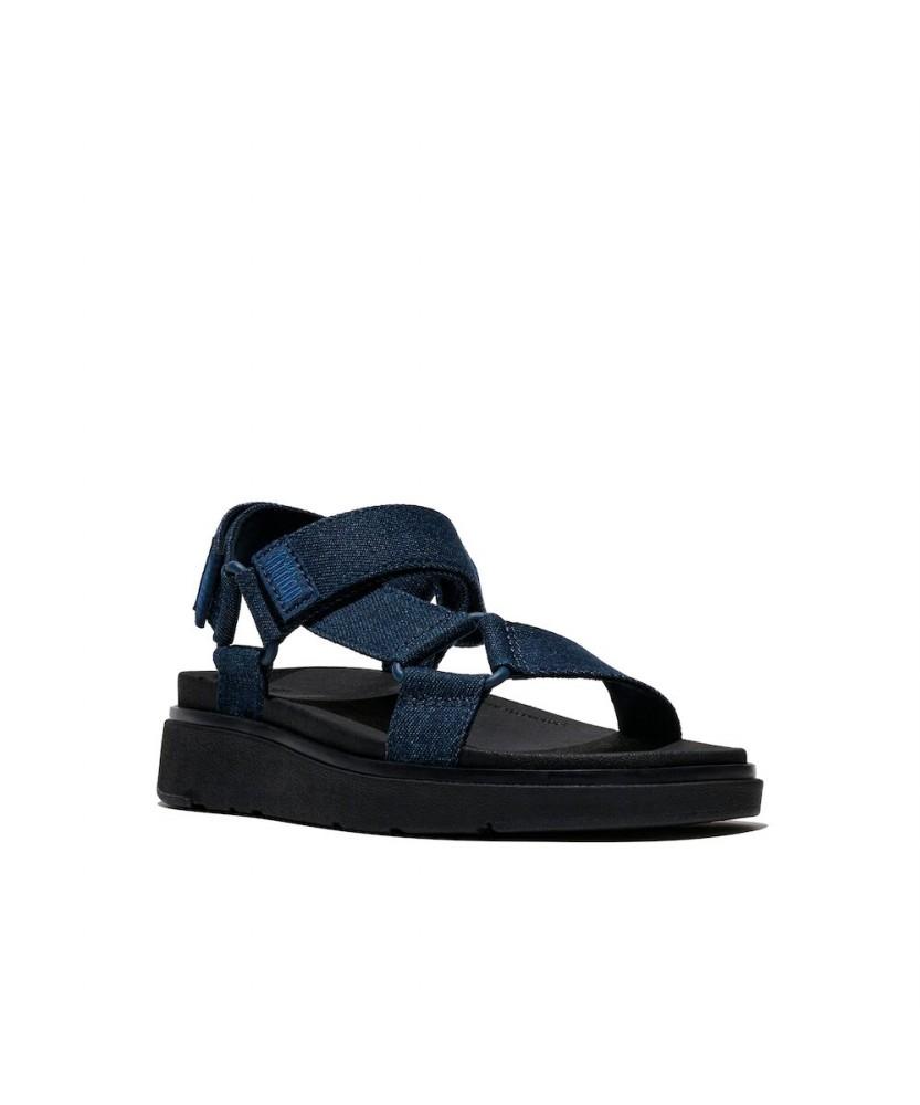 Женские регулируемые сандалии Fitflop Gen-Ff с задним ремешком, деним - Темный деним (Ft64K2S25R)