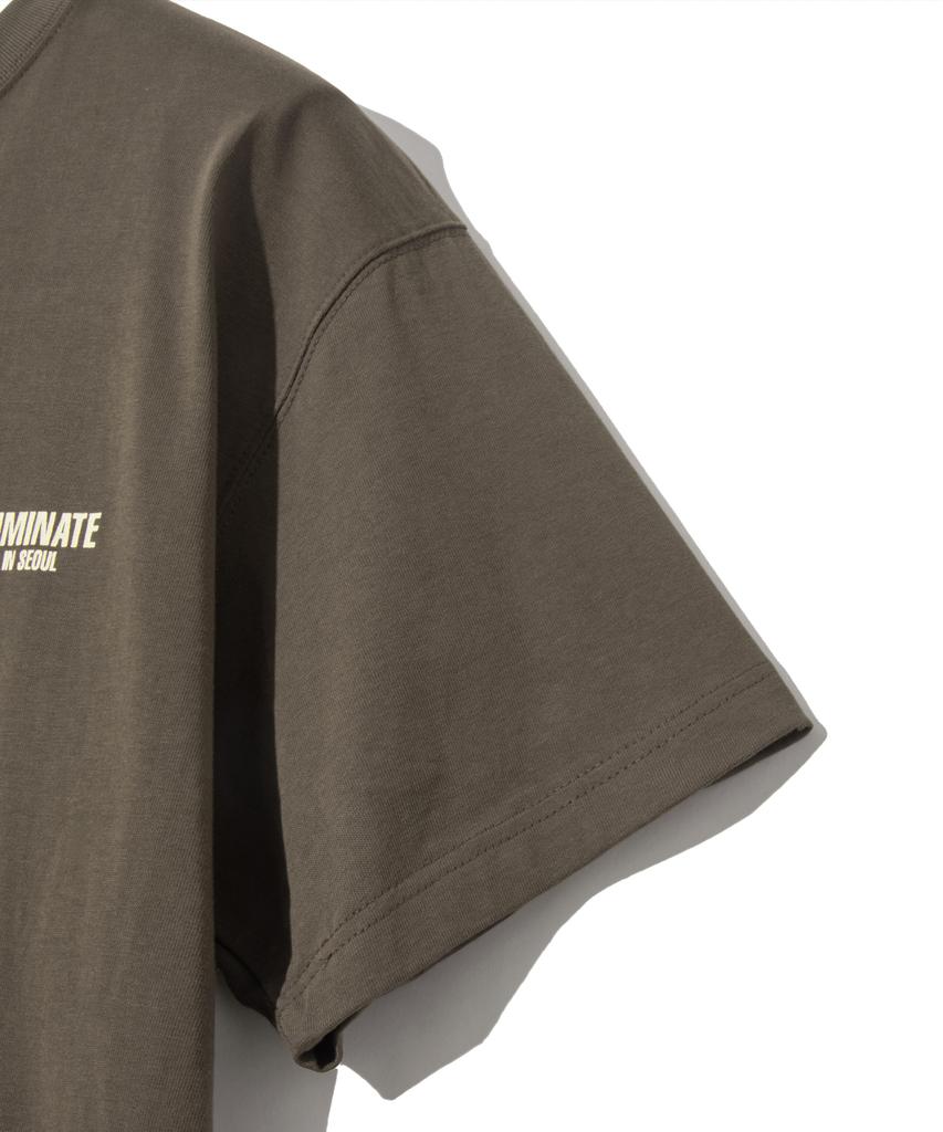 FILLUMINATE Contrast Graphic T-Shirt - Brown