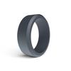 8MM Скошенное силиконовое спортивное кольцо для мужчин - европейский и американский стиль