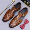 Fashion Summer New Top Layer Cowhide Genuine Leather Sandals Fashionable Casual Comfortable Shoes for Men