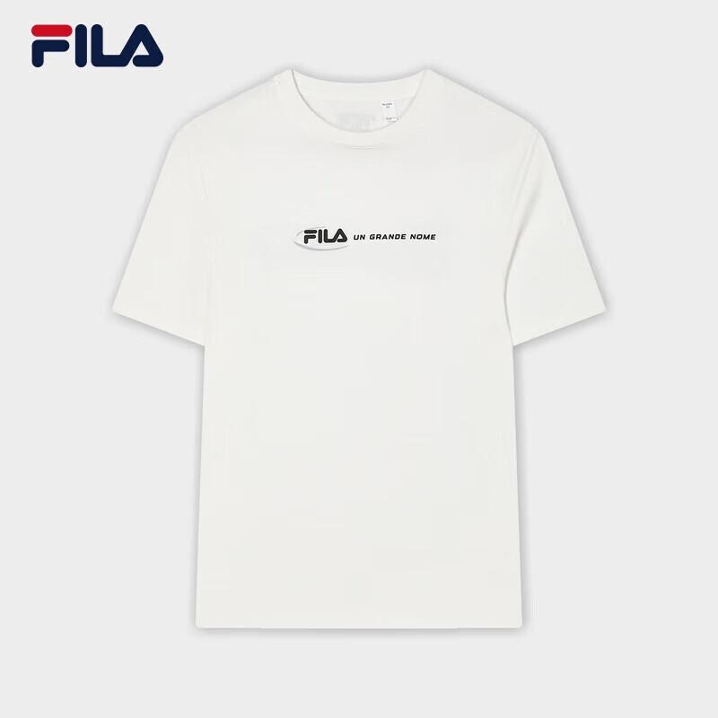 Fila Мужская вязаная футболка с коротким рукавом из чистого хлопка