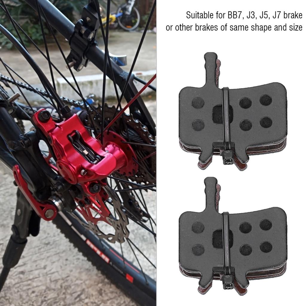 4 Pairs Resin Semi Metal Bicycle Disc Brake Pads Bike Brake Parts Brake Pad Set