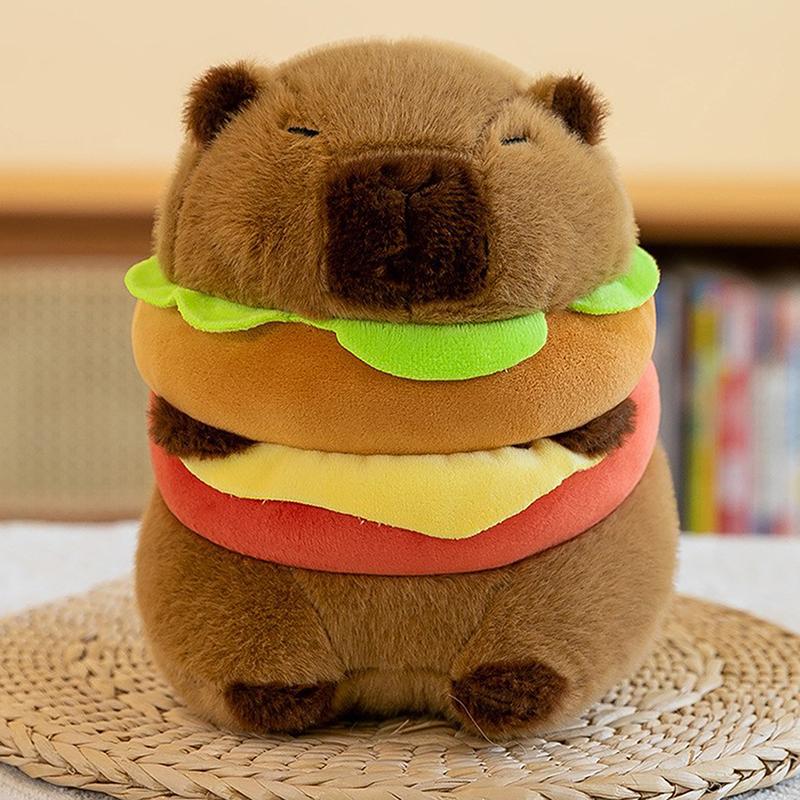 20-25 см плюшевая игрушка-трансвестит капибара мягкая мягкая имитация животных милая кукла мультфильм милое украшение для дома для девочек подарок