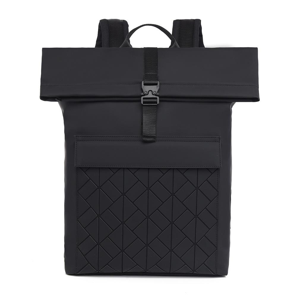 Backpack Men'S Large Capacity Travel Backpack Computer School Bag High School Junior High School Student Casual Leather Men'S Bag Tide