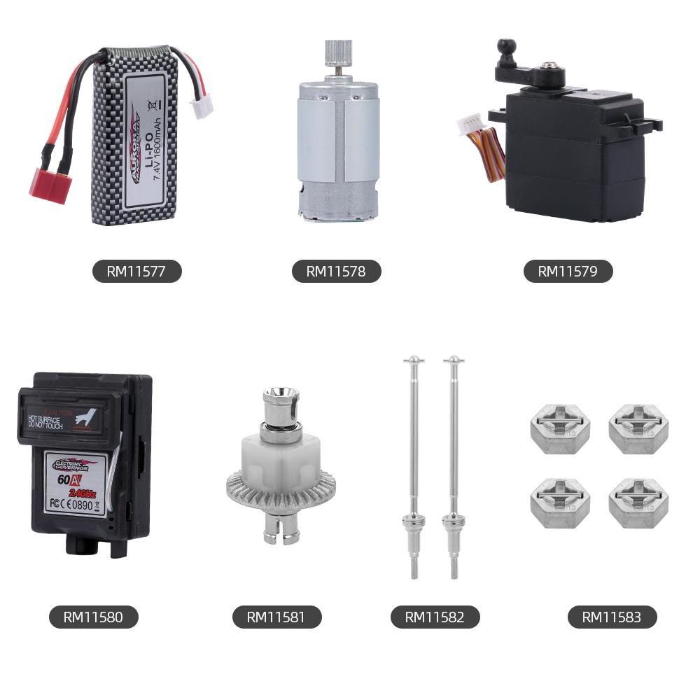 XINLEHONG TOYS 390 Brushed Motor with Gear for 1/10 9125 Short-course Truck