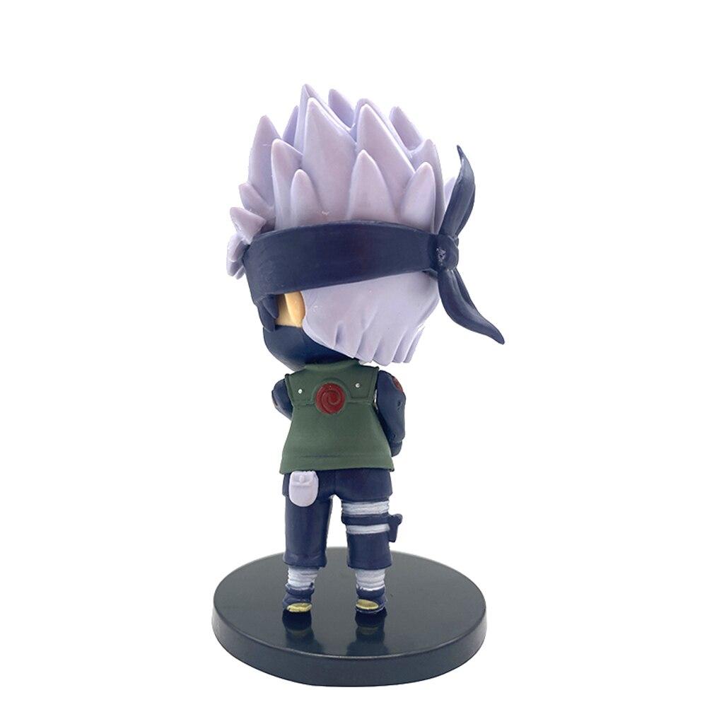 Naruto Shippuden Action Figure Anime Model Doll Hatake Kakashi Q Version Action Figure Pvc 4 Inch Statue Collectible Toys Gift