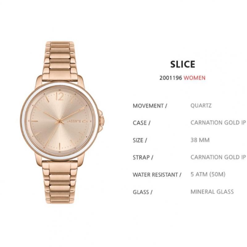 Lacoste Официально импортированные женские металлические часы 2001196