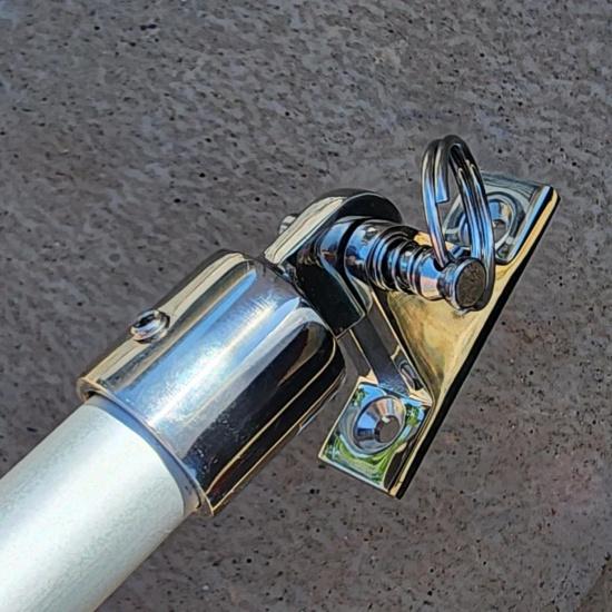 Marine 90° Deck Hinge 316 Stainless Steel Quick Release Pin Bimini Top Boat Fitting Motorcycle Gear and Accessories 3