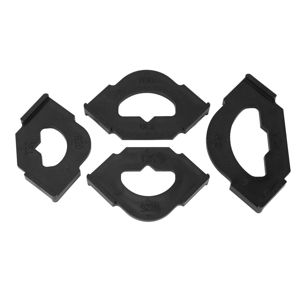4 шт. Шаблон для фрезера для радиусных углов R20T20 R25T25 R30T30 R40T40 Пластиковый шаблон для фрезера для