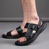 Мужские кожаные сандалии Летняя повседневная спортивная пляжная обувь Дизайнерские сандалии для вечеринок