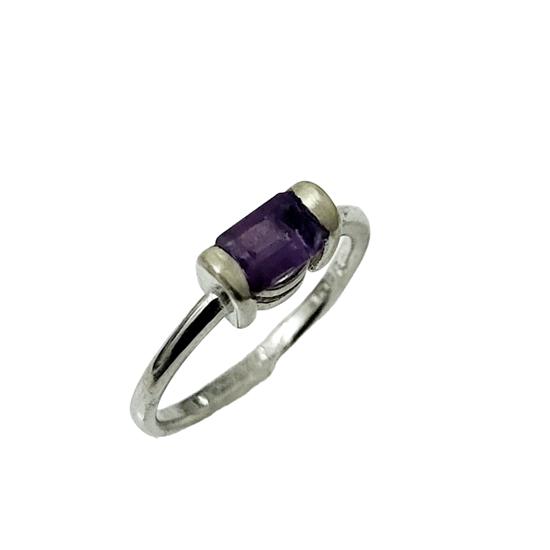 Natural Amethyst Gemstone 925 Sterling Silver Ring Size 5.5 US, Gift Ring
