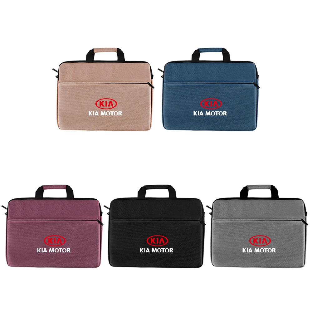 2026 Hot Car Sticker Fashion Tablet Waterproof Portable Travel Carrying Bag Computer Handbag For KIA KN Rio Sportage Cerato Soul