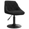 VidaXL Chaises pivotantes de salle à manger 4 pcs Noir Velours 3088788