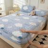 Soft Thicken Velvet Quilted Bed Pad Protector Cover Luxury Flannel Mattress Cover Winter Bed Cover Not Included Pillowcase