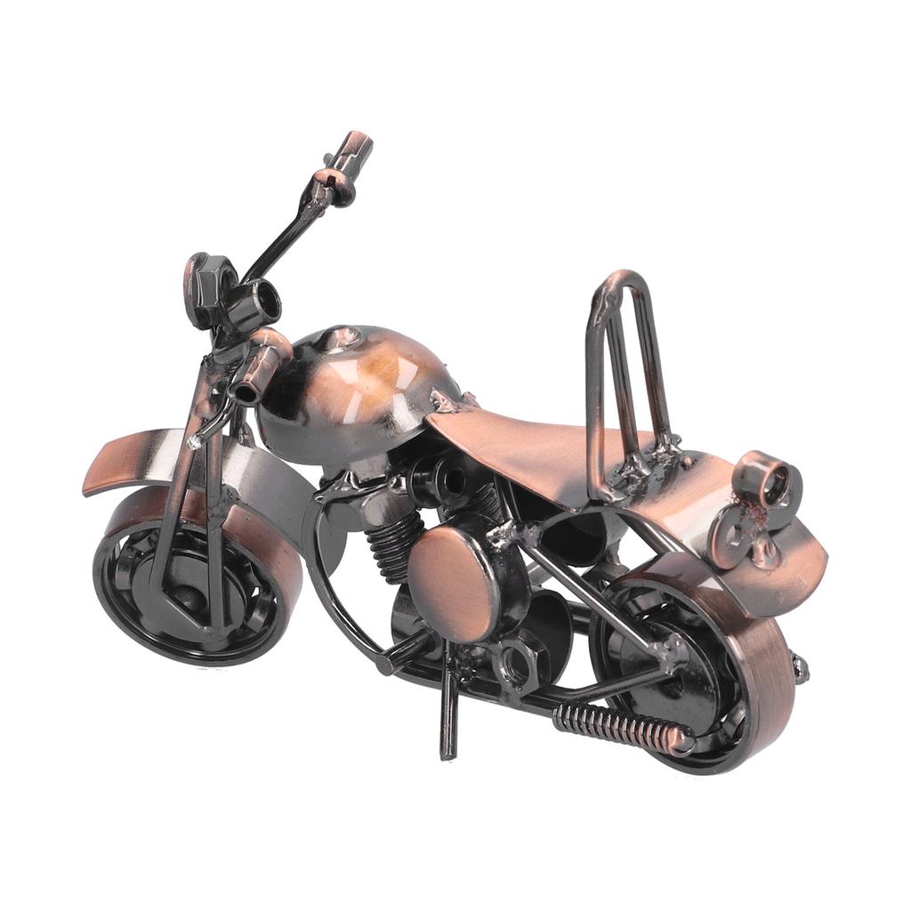 Motorcycle Model Retro Bronze Small Classic Exquisite Home Decorative Handicraft Ornament