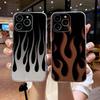 Креативный модный чехол для телефона с пламенем для iPhone 17 16e 16 15 14 13 12 11mini Pro Max X XR XSMAX 8 7 Air Plus Мягкий чехол