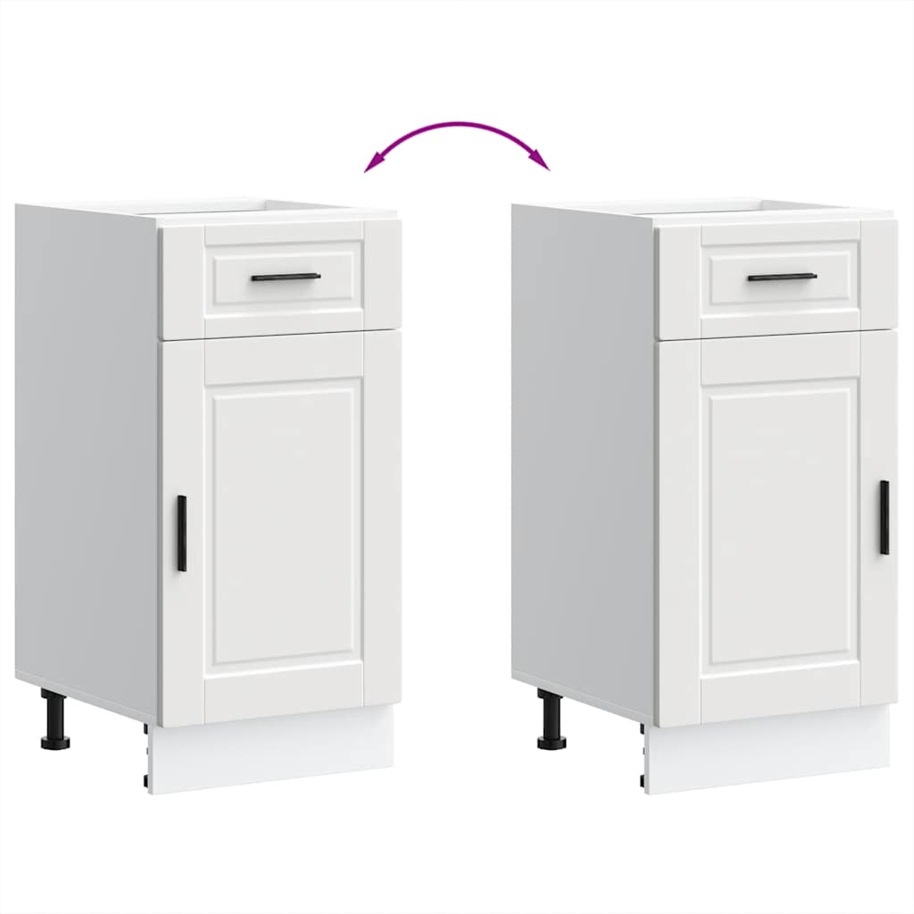 Porto Kitchen Base Cabinet White Particleboard