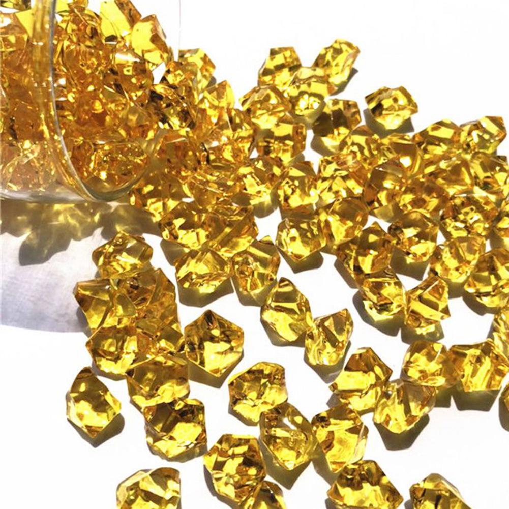 200 шт. акриловые кристаллы драгоценный камень дробленый лед камни аквариум цветной камень ваза для аквариума ландшафтное украшение