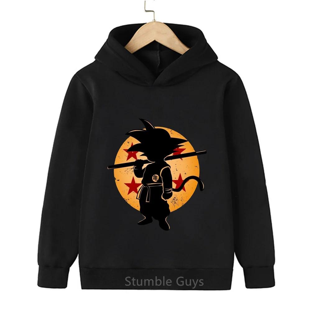 Boys Active Hoodie Dragon Ball Spring Autumn Goku Vegeta Super Saiyan Girls Clothes Sweatshirt