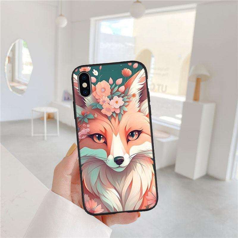 AQ53 Fox funny Art Soft Shell Phone Case for Redmi Note 13 14 Pro+ Plus A3 A3X 13X 13C 13R 14S 14C 14R