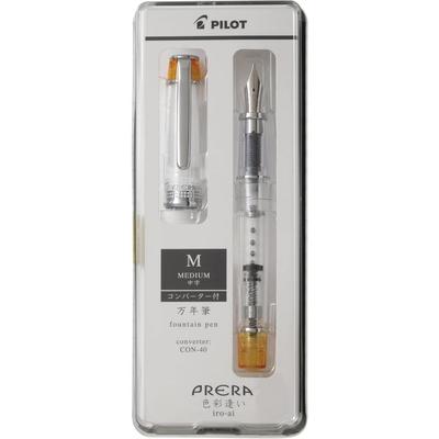 Перьевая ручка Pilot Prera Iro-Ai Прозрачно-оранжевая Средний стержень P-FPR-1-TO-M +CON-40